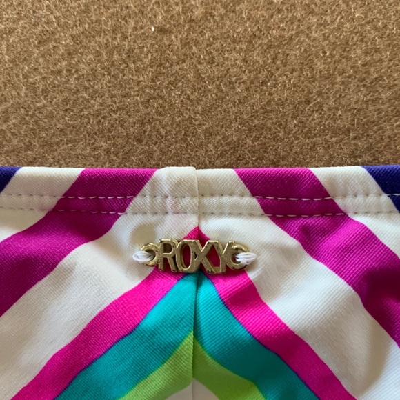 Colorful Stripy Roxy Bikini Bottom - Picture 3 of 4